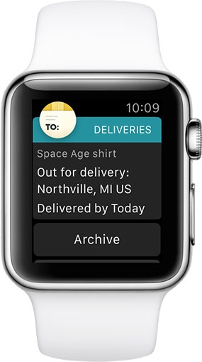 Deliveries for Apple Watch