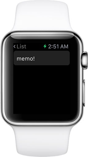 Simple Watch Memo for Apple Watch
