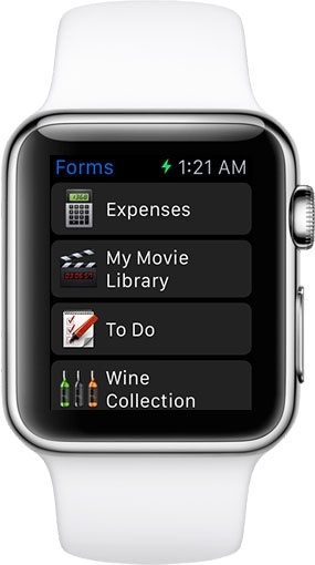 Tap Forms Organizer for Apple Watch