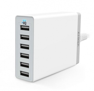 Anker 60W 6-Port Family-Sized Desktop USB Charger