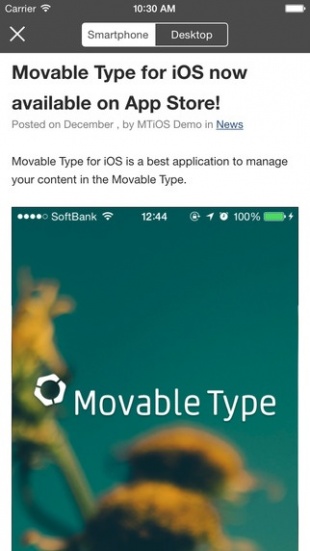 Movable Type for iOS