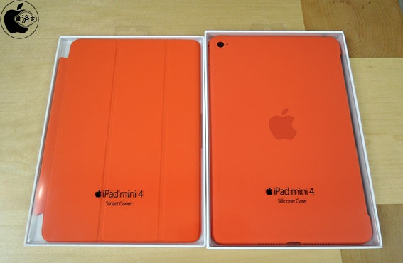 Apple「iPad mini 4 Smart Cover」と「iPad mini 4シリコーンケース