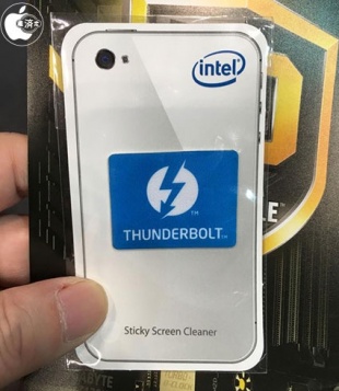 Thunderboltロゴ入り携帯クリーナー