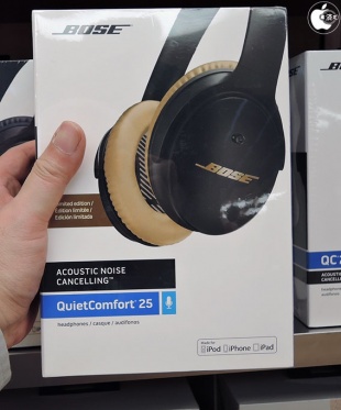 Bose QuietComfort 25 Acoustic Noise Cancelling headphones Black & Gold