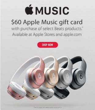 Beats with iTunes Gift Card Holiday Offer