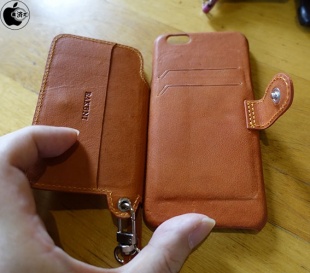 RAKUNI Leather Case with Strap for iPhone