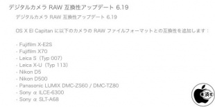 Digital Camera RAW Compatibility Update 6.19