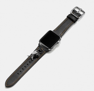 apple watch leather watch strap with charms