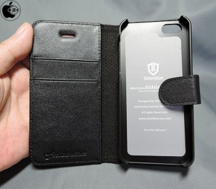 SHIELDON Genuine Leather Wallet Case for iPhone SE/5/5s