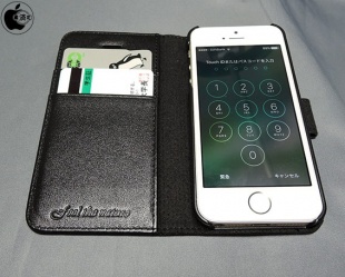 SHIELDON Genuine Leather Wallet Case for iPhone SE/5/5s