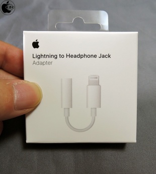 Apple Lightning - 3.5 mmヘッドフォンジャックアダプタ