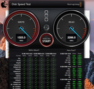 Blackmagic Disk Speed Test