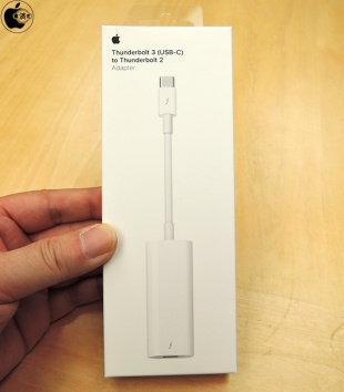 Apple Thunderbolt 3（USB-C）- Thunderbolt 2アダプタ