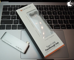 Satechi Type-C USB3.0 3in1 コンボハブ (Type-C 充電ポート付き)