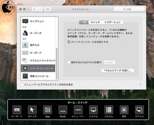スイッチコントロールを有効にする