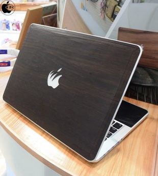 Real Wooden skin for MacBook