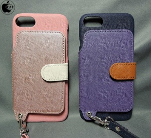 RAKUNI LIGHT PU Leather Case Book Type with Strap for iPhone 7