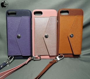 RAKUNI PU Leather Case Pocket Type with Strap for iPhone 7