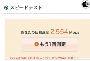 Pocket WiFi 601HW + ソフトバンクWi-Fiスポット
