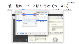値一覧のコピー＆ペースト