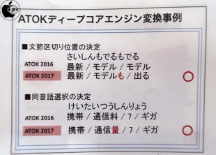 ATOKディープコアエンジン変換事例