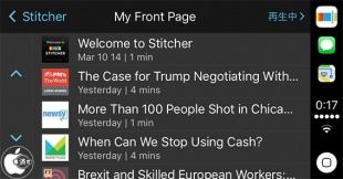 Stitcher for Car Play