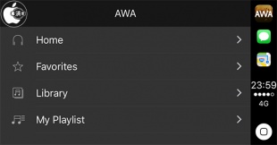 AWA Music for CarPlay