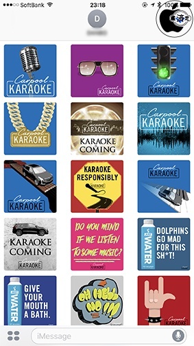 Carpool Karaoke Stickers