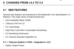 Bluetooth Core Version 5.0