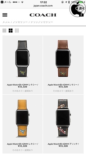 COACH Apple Watch バンド