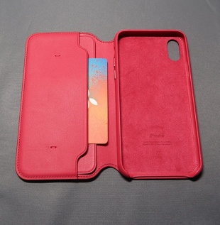 iPhone Xレザーフォリオ