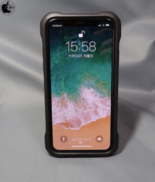 ラスタバナナ iPhone X用 スタンド機能付きカラビナケース