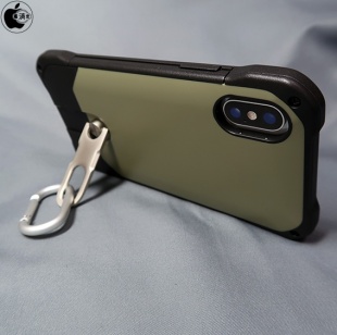 ラスタバナナ iPhone X用 スタンド機能付きカラビナケース