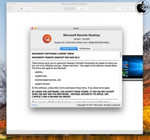 Microsoft Remote Desktop 10