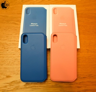iPhone Xレザーフォリオ