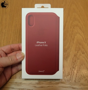 iPhone Xレザーフォリオ - (PRODUCT)RED