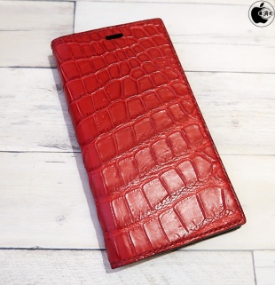 GRAMAS Meister Book Crocodile Leather Case for iPhone X