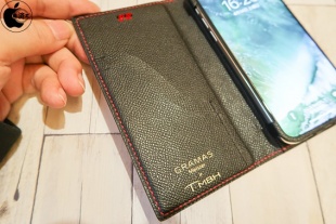 GRAMAS Meister Book Crocodile Leather Case for iPhone X