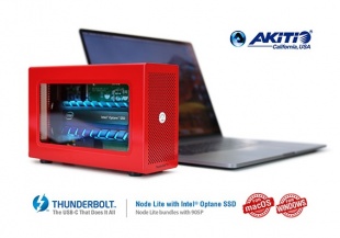 Akitio Node Lite with Intel Optane SSD 905P