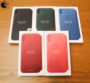 iPhone XSレザーフォリオ