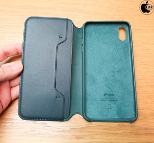 iPhone XS Maxレザーフォリオ
