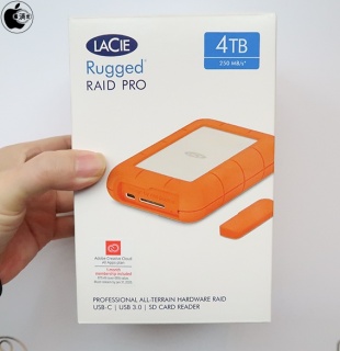 LaCie 4TB Rugged RAID PRO USB-C Hard Drive with Built-in SD Card Reader