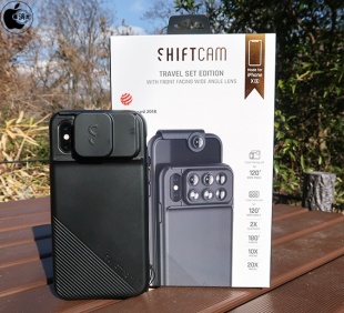 ShiftCam 2.0：6-in-1 Travel Set with Front Facing Lens iPhone XS