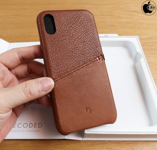 Decoded Leather Snap-On Case for iPhone XR