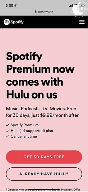 Spotify Premium with Hulu