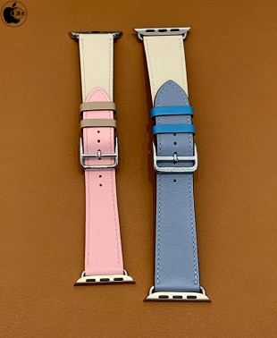 Apple Watch Hermès用ヴォー・スウィフトシンプルトゥールレザーストラップ