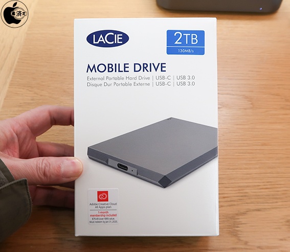 Apple Store、LaCieのUSB-C接続ポータブルスリムドライブ「LaCie 2TB ...