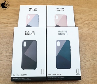 Native Union CLIC Marquetry Leather Case for iPhone XS