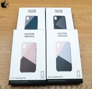 Native Union CLIC Marquetry Leather Case for iPhone XR