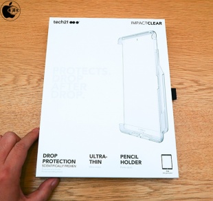 Tech21 Impact Clear Case with Pencil Holder for iPad（第6、第5世代）